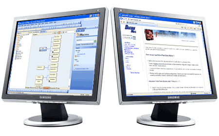 eCommerce management: Webmaster view and web site visitor view.